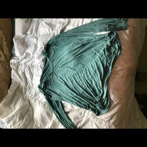 Soft and sexy green shirt